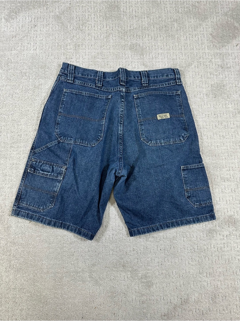 Wrangler Men's Denim Cargo Shorts - Blue
